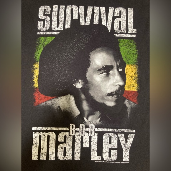 2009 Bob Marley Survival T-Shirt (L) - Picture 2 of 5